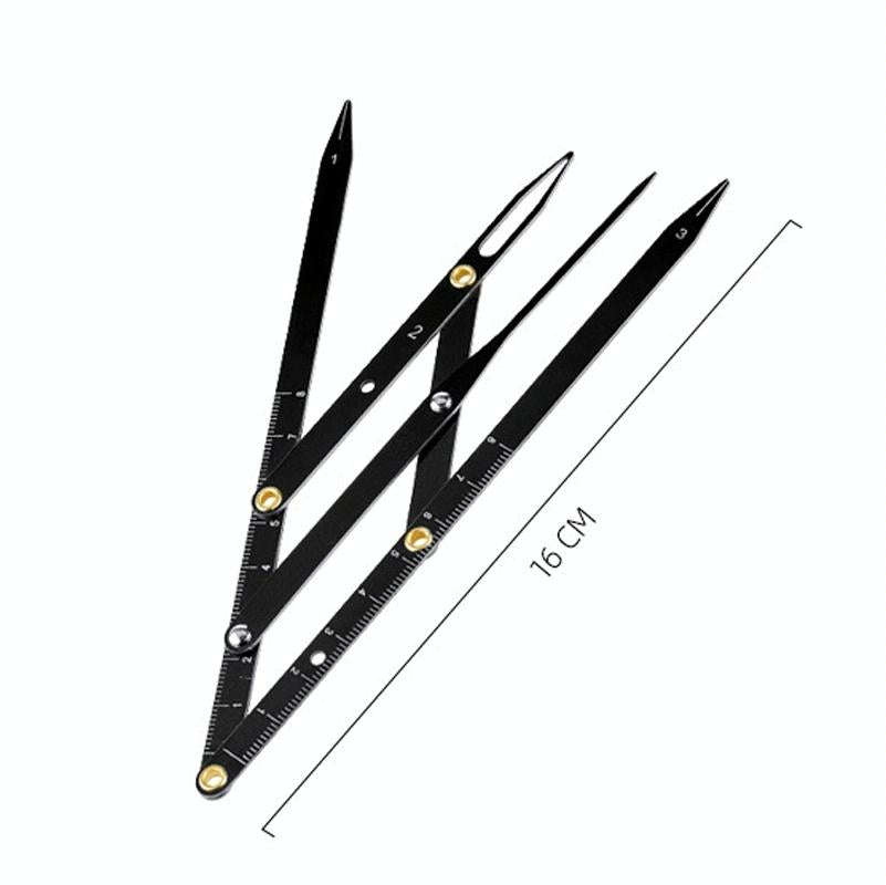 Eyebrow Ruler Three-point Positioning Balance Eyebrow Card(Silver)