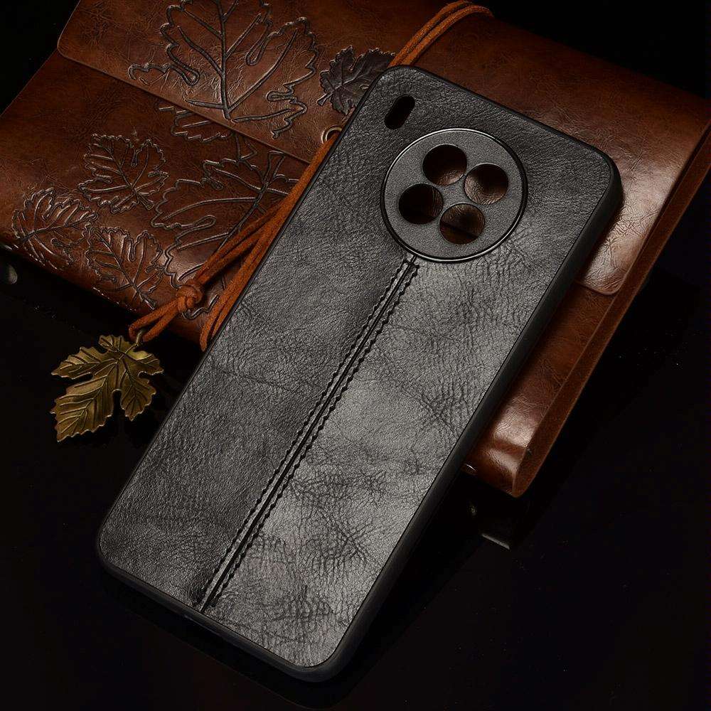 For Huawei nova 8i / Honor 50 Lite Sewing Cow Pattern Skin Phone Case(Black)