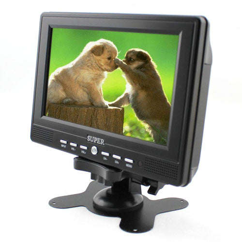Color TV Monitor 7Inch TFT LCD with ICH AV Input wide View -Angel for CCTV monitor