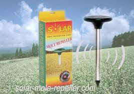 Solar mole repeller
