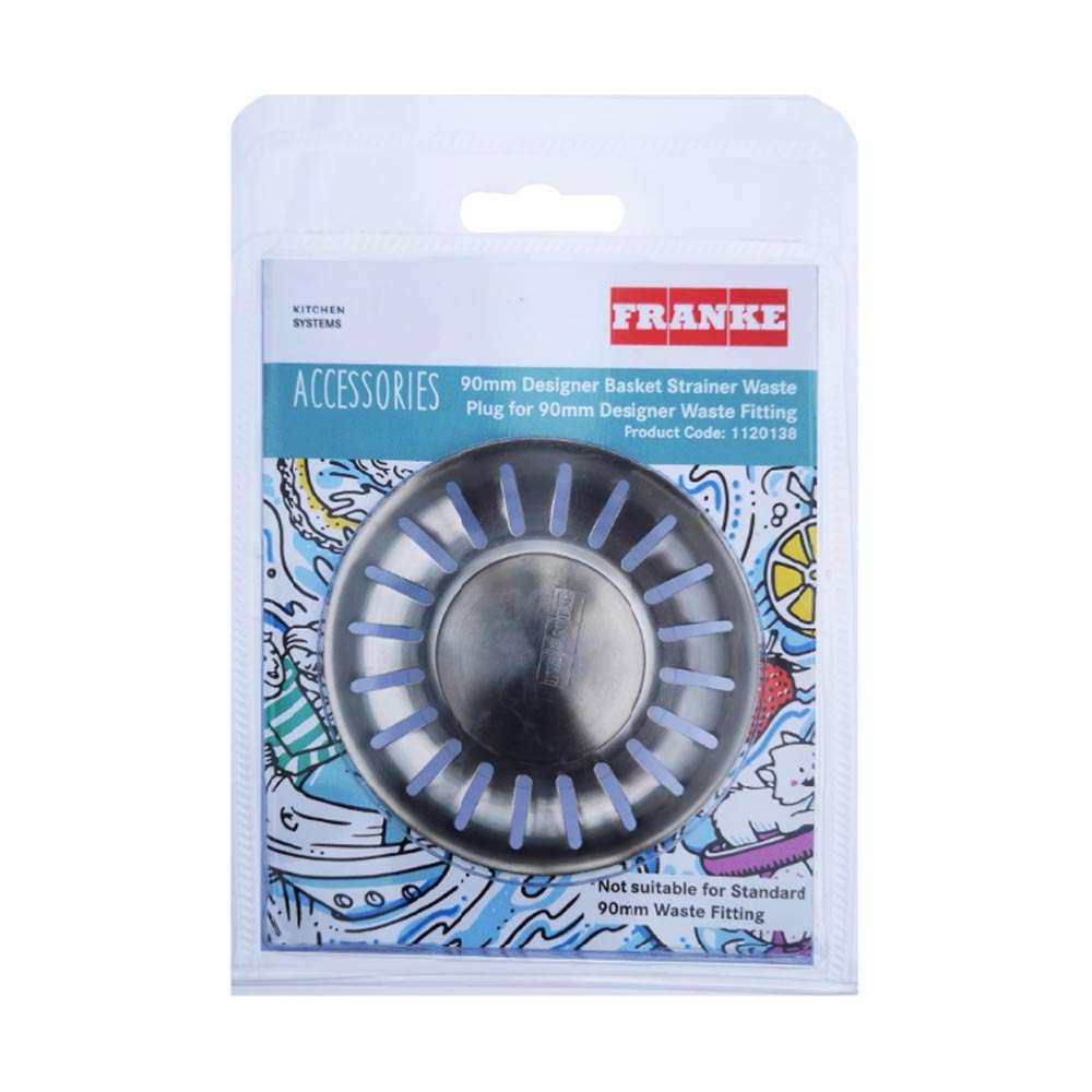 Franke Designer Basket Strainer Waste Plug 90mm