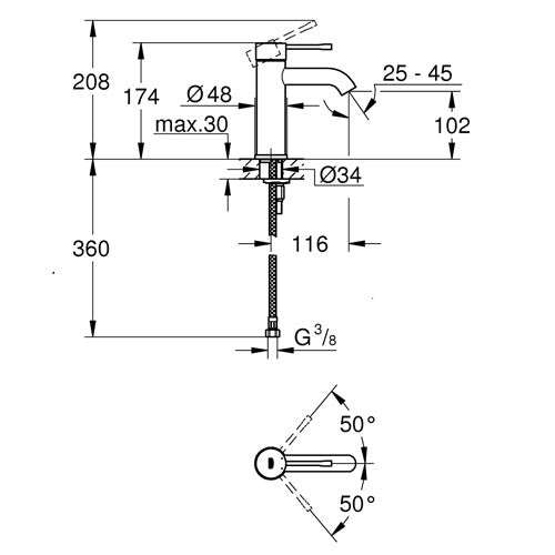 GROHE Essence Basin Mixer