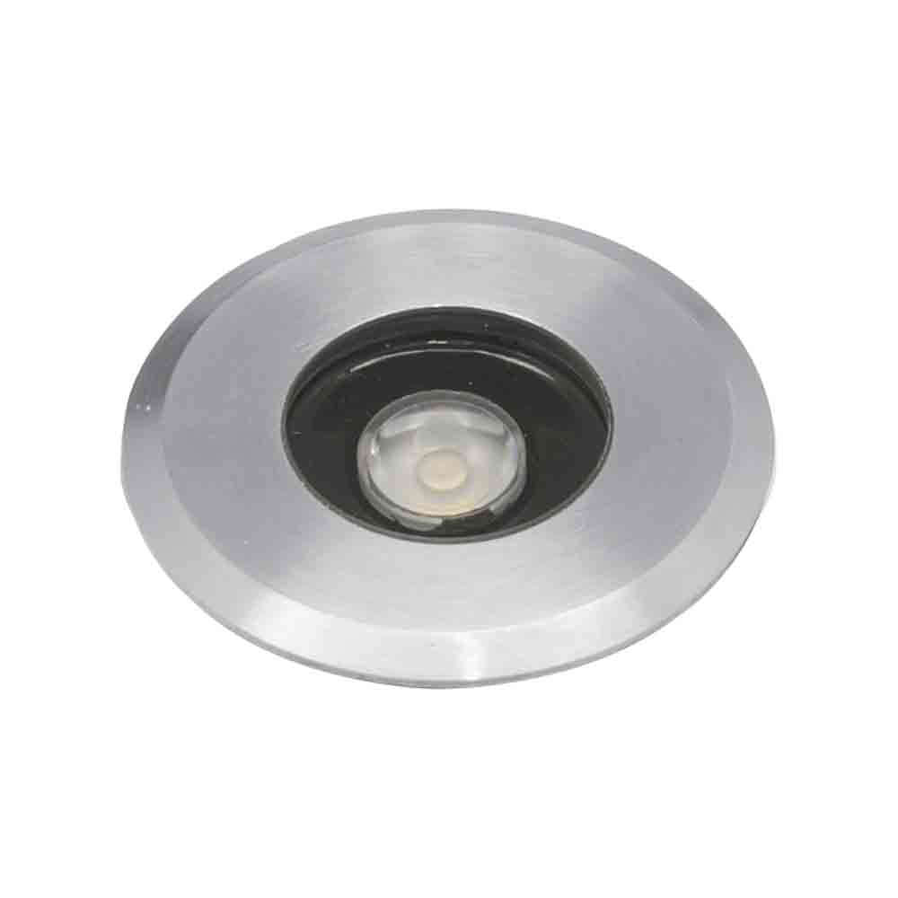 Spazio Neo Large Recessed Ground Light 3000K - Silver