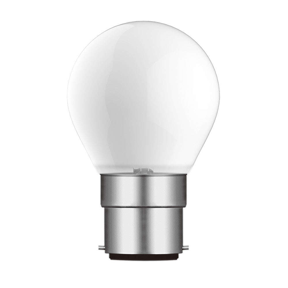 Bright Star LED Golf Ball Dimmable Bulb G45 B22 4.5W 400lm 4000K - Opal