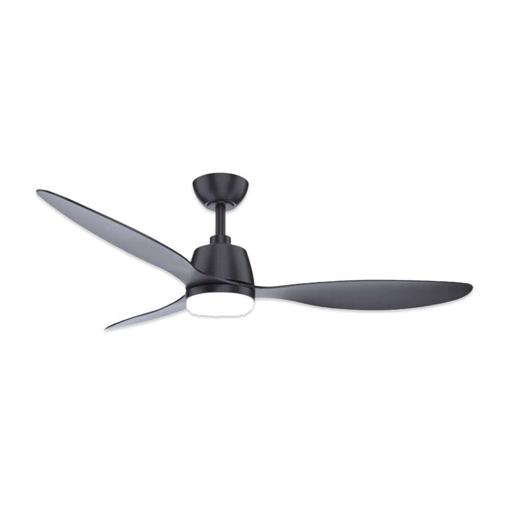 Solent Coastal Breeze 3 Blade Plastic Fan with LED Light Kit + Remote - Black