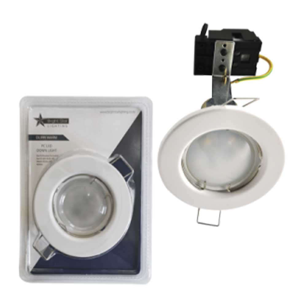 Bright Star LED Recessed Downlight Blister Pack 5W 400lm 81mm - White