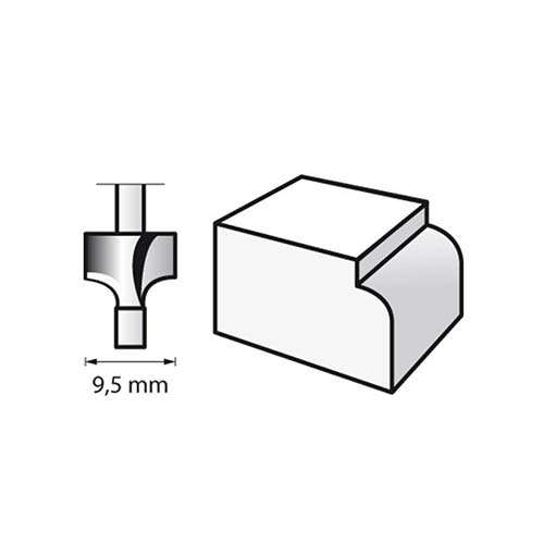 Dremel Router Bit HSS 612 9.5mm