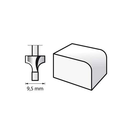 Dremel Router Bit HSS 615 9.5mm