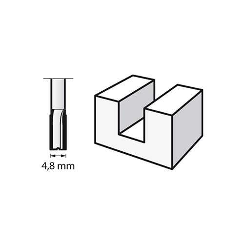 Dremel Router Bit HSS 652 4.8mm