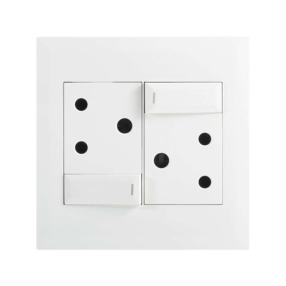 Bright Star Modular 2x RSA Switched Socket 16A 4x4