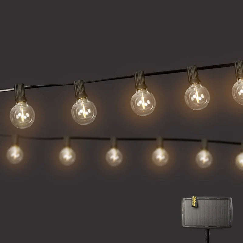 Litehouse Solar LED Outdoor Classic Mini Bulb String Lights 7.5m