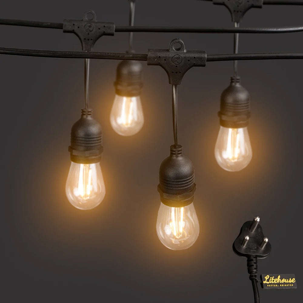 Litehouse Traditional LED Bulb Festoon String Lights 2700K