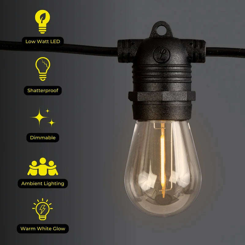 Litehouse LED Traditional Solar Festoon Replacement Bulb E27 5V 2700K