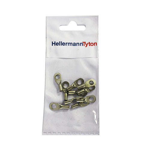 HellermannTyton Standard Cable Lugs HTB25 2.5mm Cable Size 5mm Stud (10)