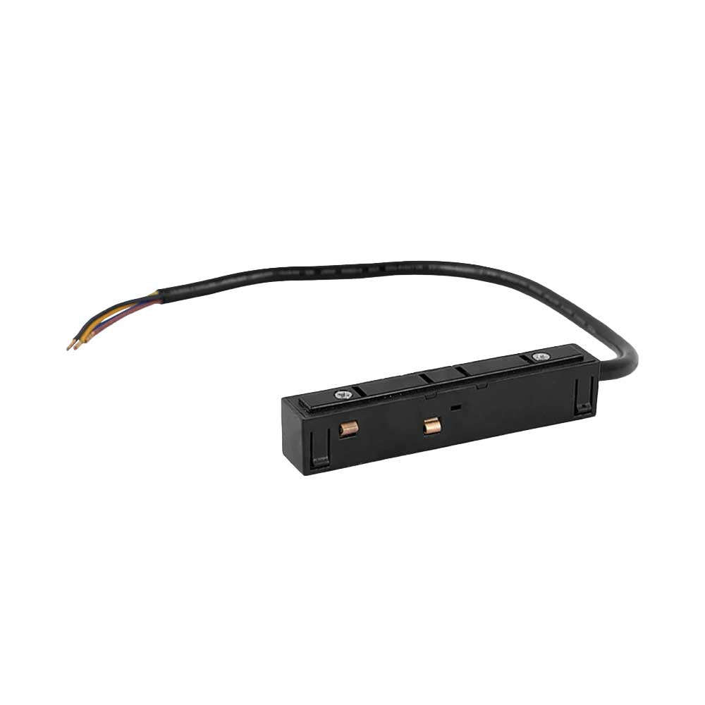 Spazio Magtrack 48V Live End with 1000mm Cable - Black