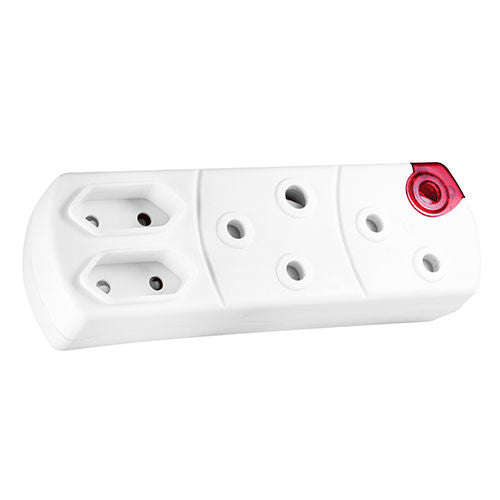 Crabtree Domestic Plug-in Adaptor 2 x RSA + 2 x Euro