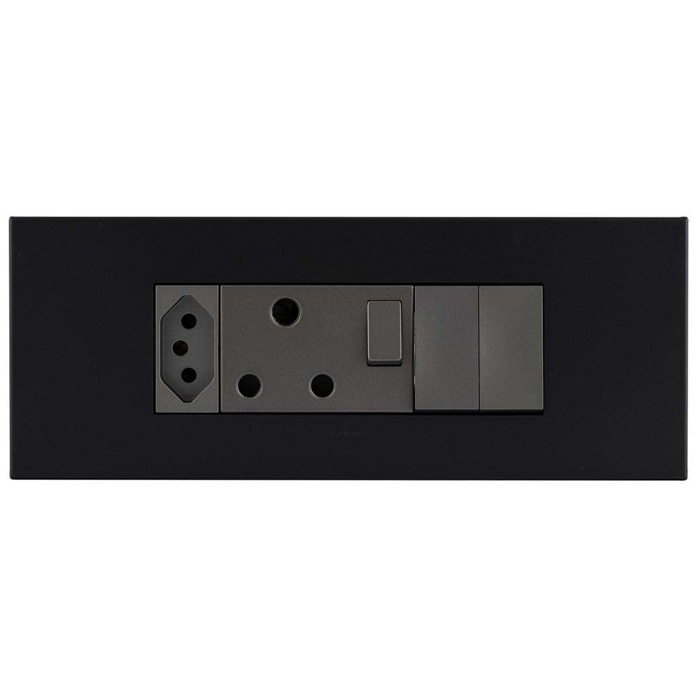 Legrand Arteor 6-Module Power Cluster V-Slim + RSA Socket + 2x Switches