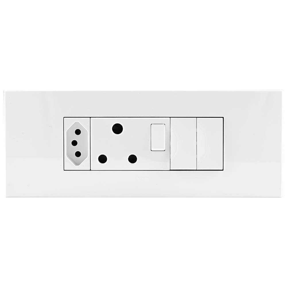 Legrand Arteor 6-Module Power Cluster V-Slim + RSA Socket + 2x Switches