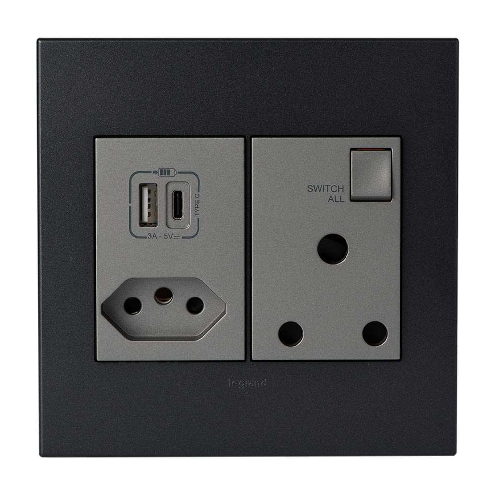 Legrand Arteor USB Combo Socket 4x4