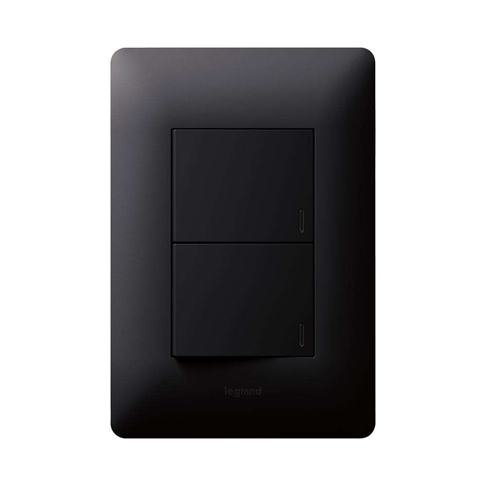 Legrand Ysalis 2 Lever Switch with Dimmer 4 x 2
