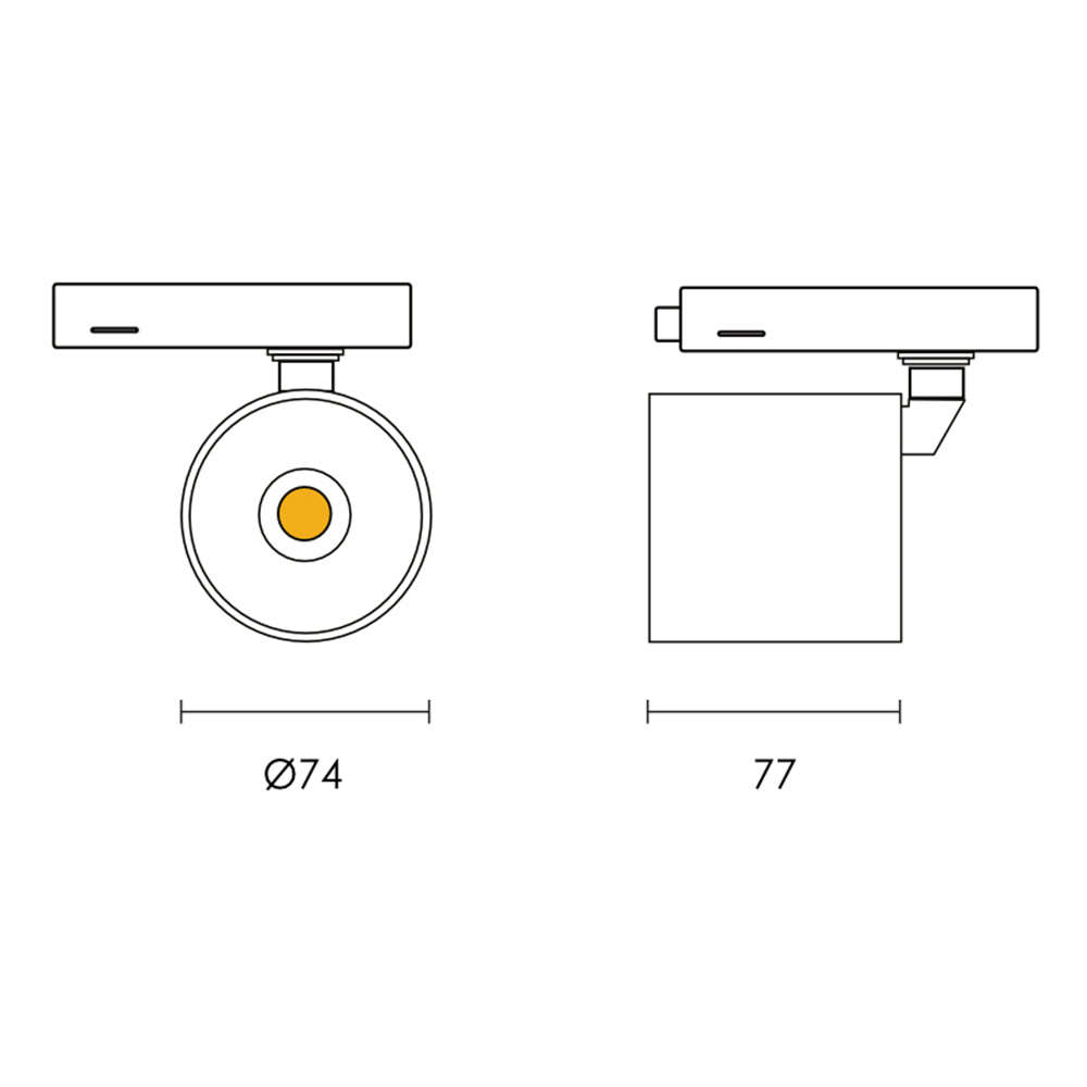 Spazio New York 4 Wire LED Track Light 20W 2800lm