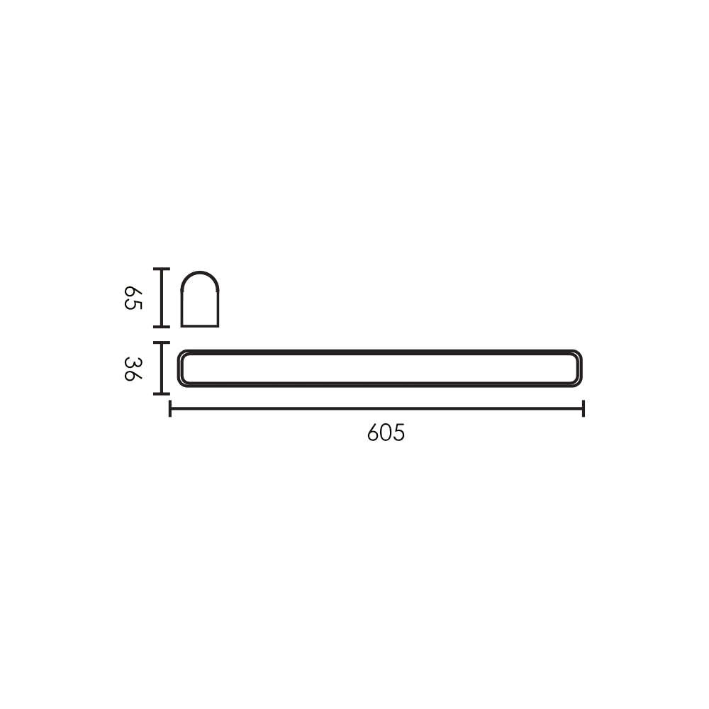 Spazio Dresser Linear LED Wall Light 12W 1680lm 3000K