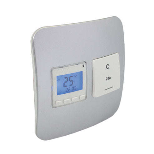 VETi 1 Programmable Thermostat with Isolator Switch 4x4 - White Modules
