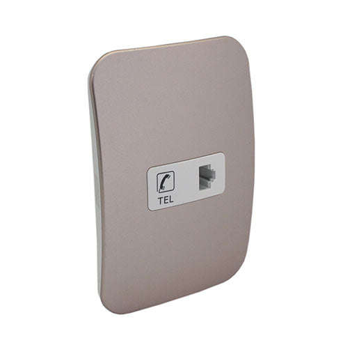 VETi 1 Telephone Socket 4 x 2 - White Module