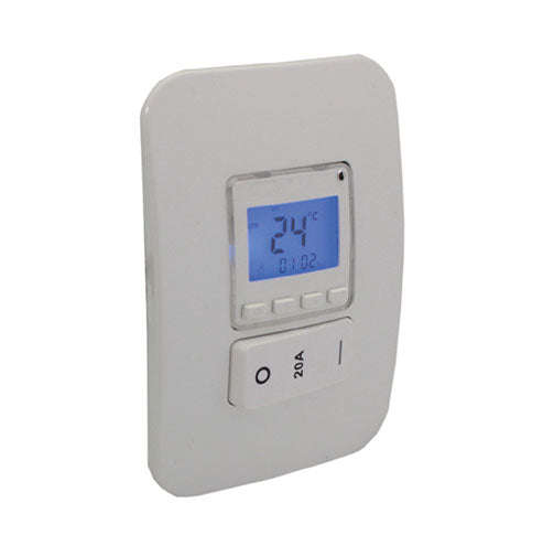 VETi 1 Programmable Thermostat with Isolator Switch 4x2 - White Modules