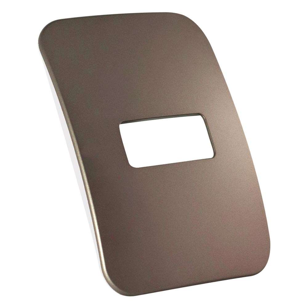 VETi 1 1 Horizontal Module Cover Plate 4x2 - Black Trim