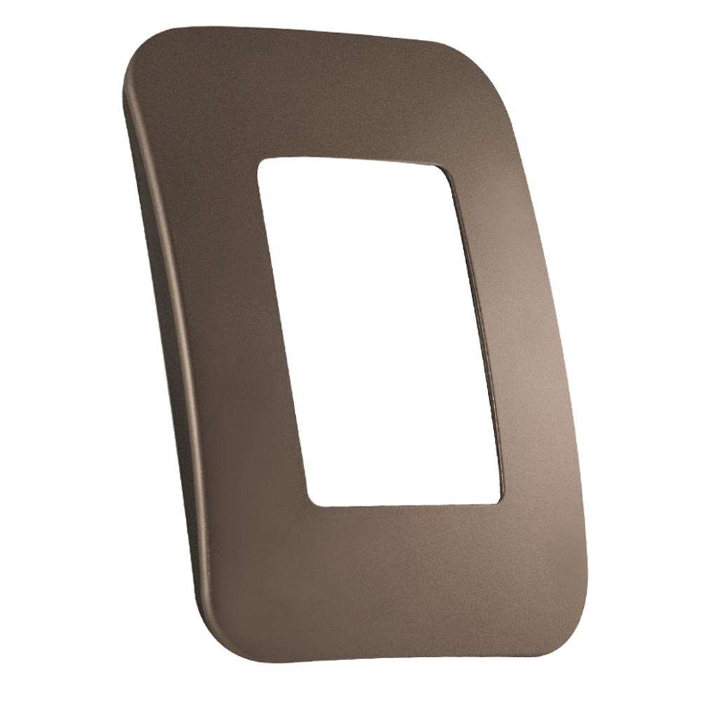 VETi 1 Shaver Socket Cover Plate 4x2 - Black Trim