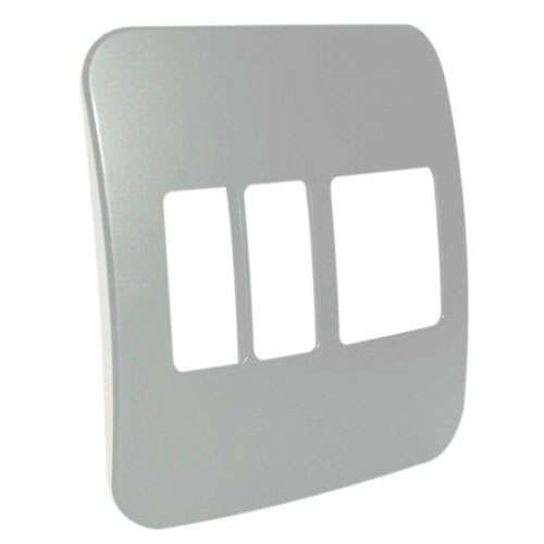 VETi 1 2 Vertical & 2 Wide Module Cover Plate 4x4 - Black Trim