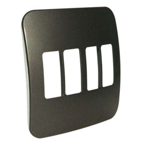 VETi 1 4 Vertical Module Cover Plate 4x4 - Black Trim