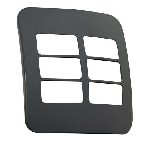 VETi 1 6 Horizontal Module Cover Plate 4x4 - Black Trim