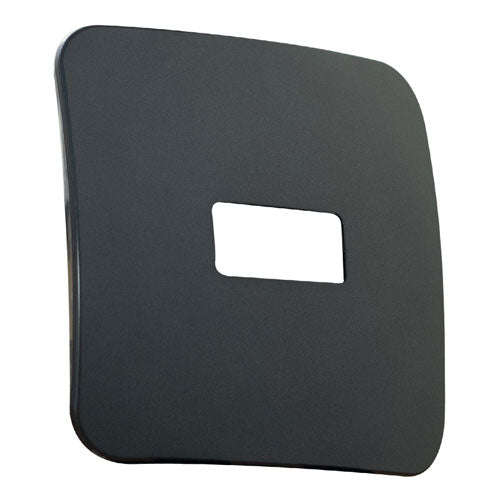 VETi 1 1 Horizontal Module Cover Plate 4x4 - Black Trim