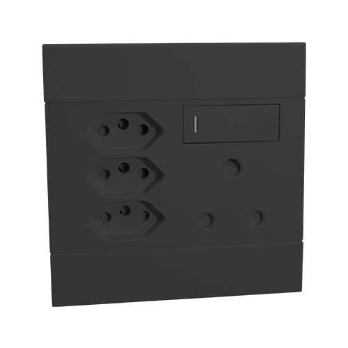 VETi 2 RSA Slimline Combo Socket 4x4 - Charcoal