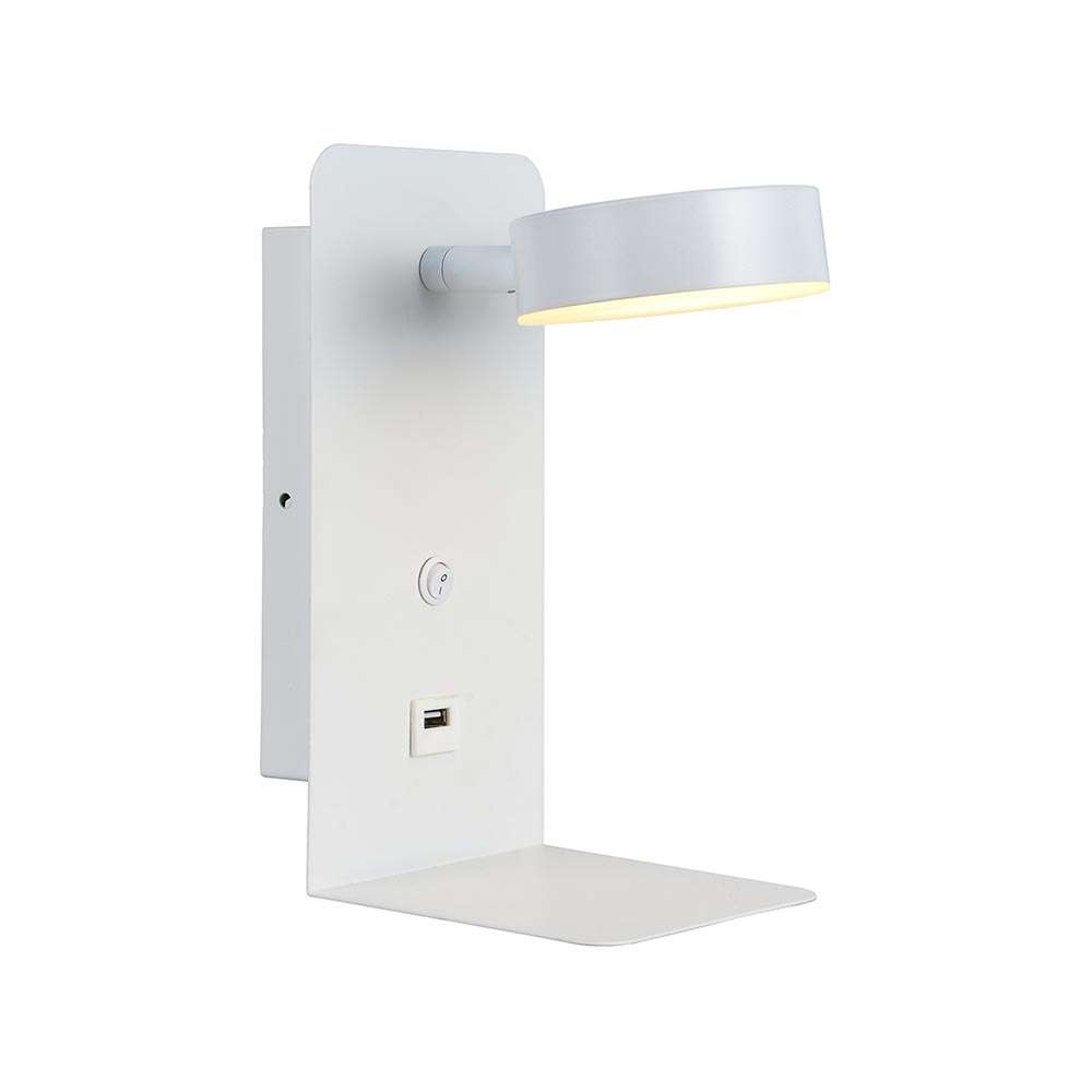 Eurolux LED Wall Light with USB 140mm