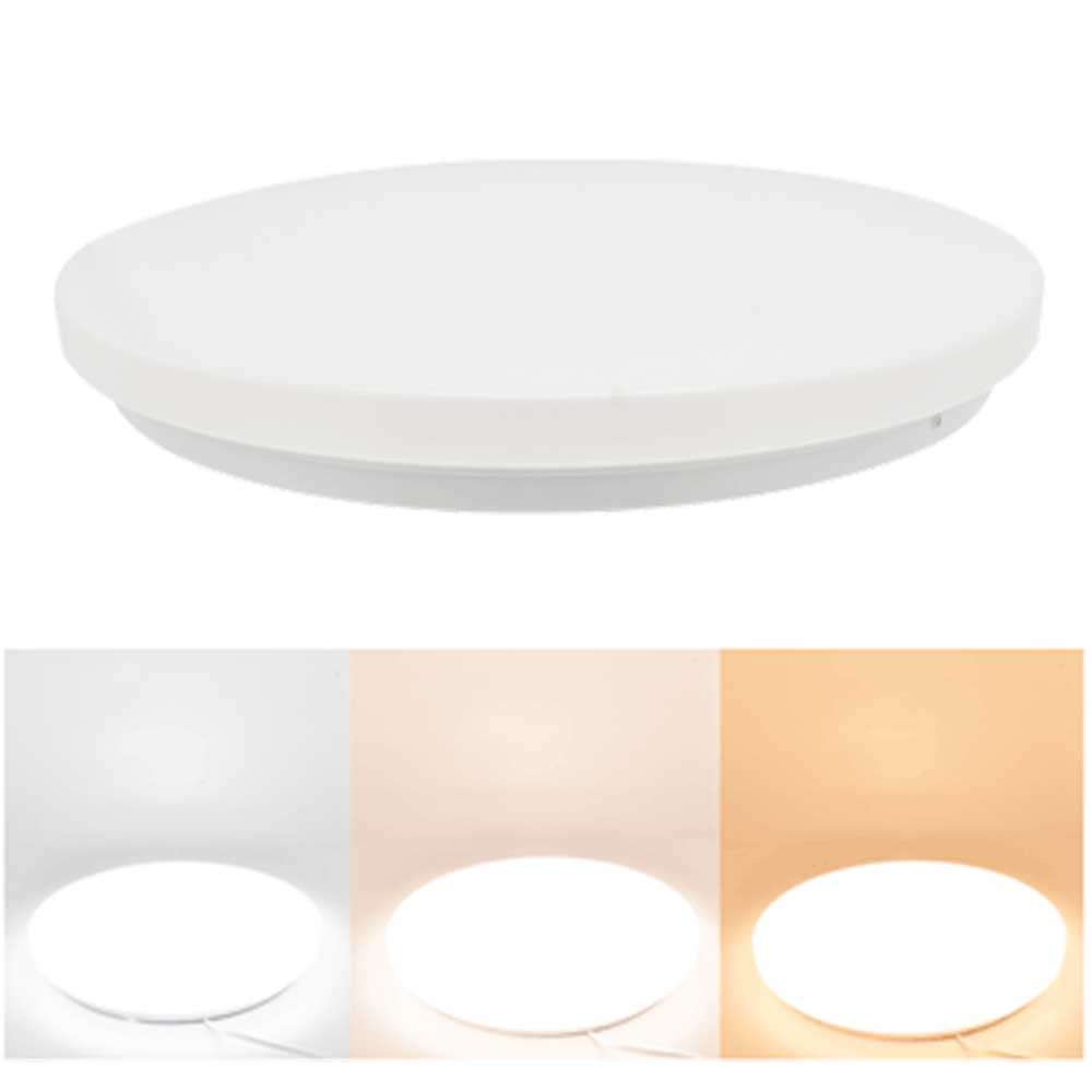 PioLED Luna Round Ceiling Light 24W 2000lm 3CCT - White