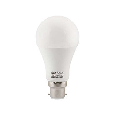 Radiant LED Bulb A60 B22 11W 1080lm 5000K - Frosted