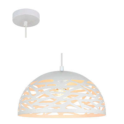 Radiant Decorative Dome 28W Metal Pendant - White