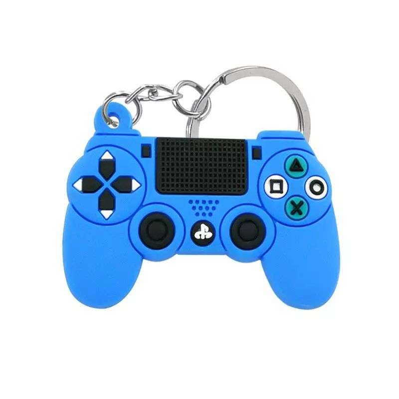 Gamer PS4 Controller Style Silicone Key Chain