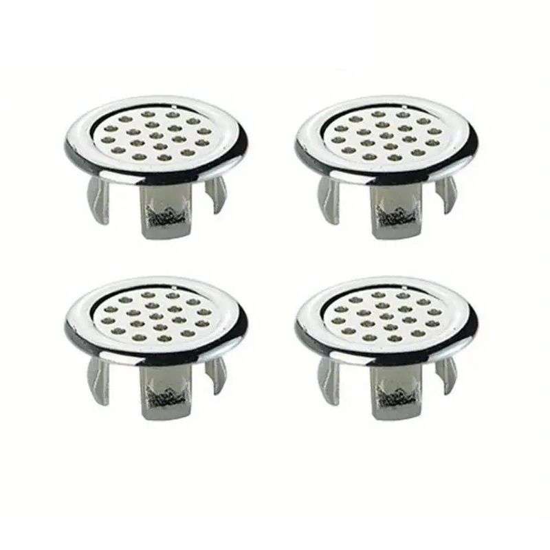 4 Piece Sink Overflow Ring Bathroom Accessory Set 22mm