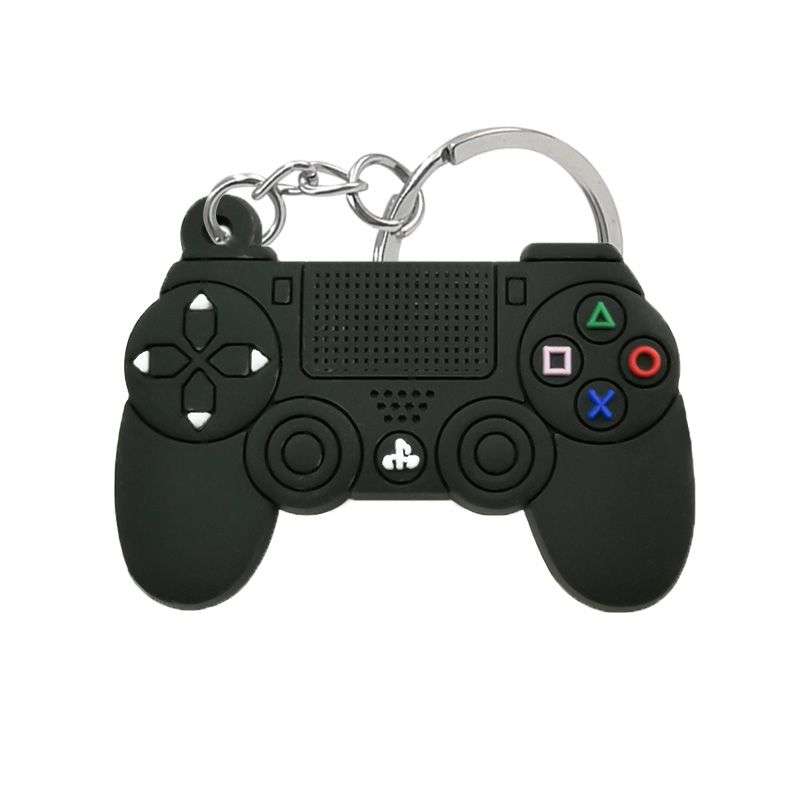 Gamer PS4 Controller Style Silicone Key Chain