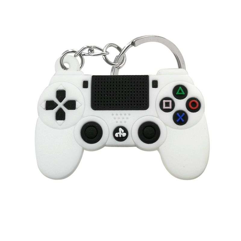 Gamer PS4 Controller Style Silicone Key Chain