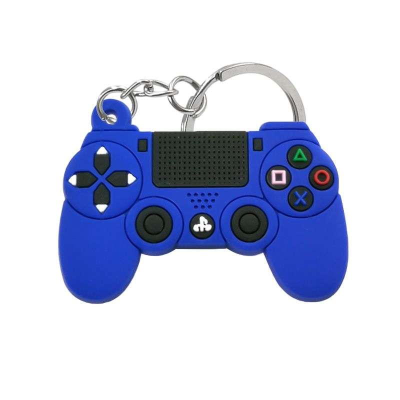 Gamer PS4 Controller Style Silicone Key Chain