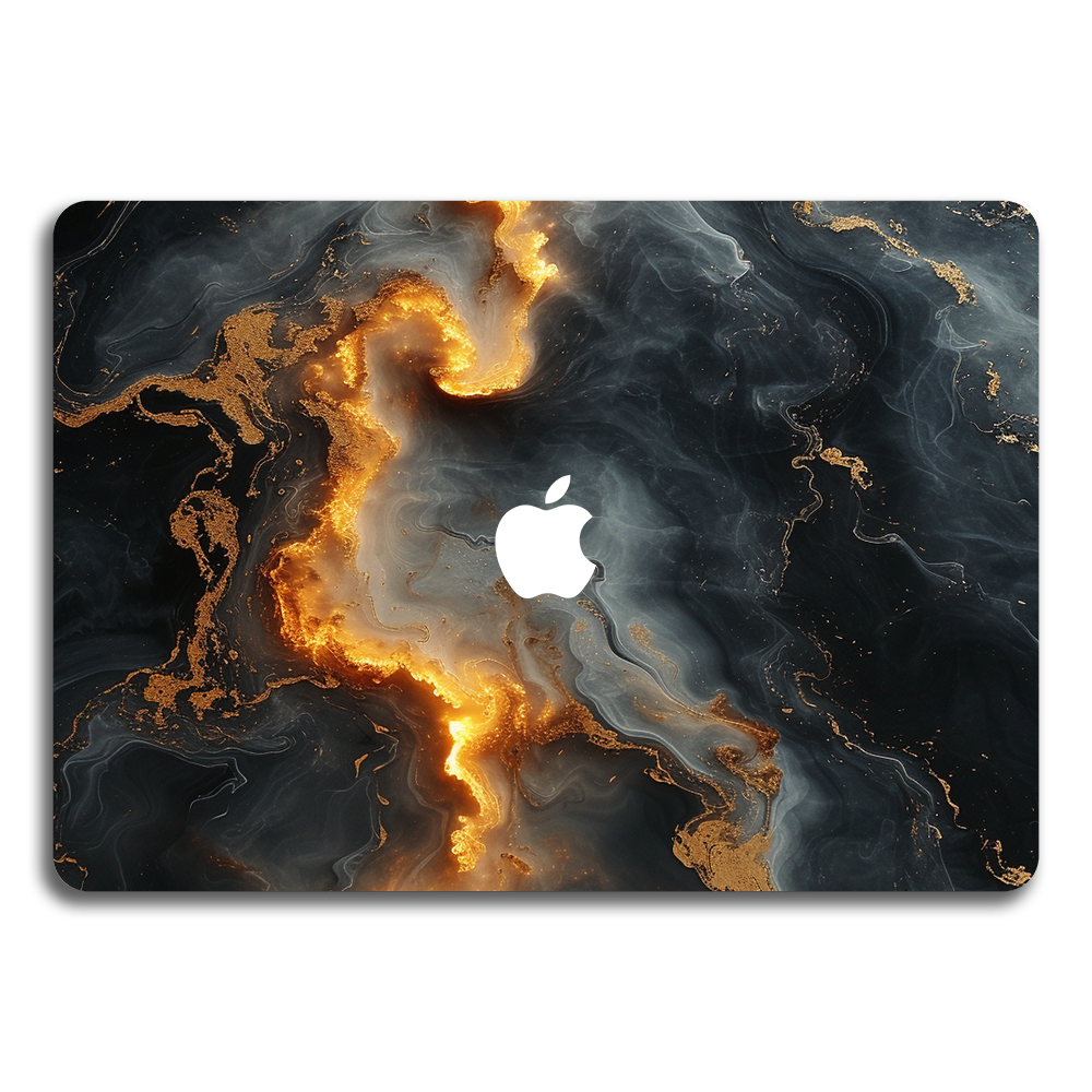 Apple MacBook Decal Skin Sticker: Marbled Deep Glow