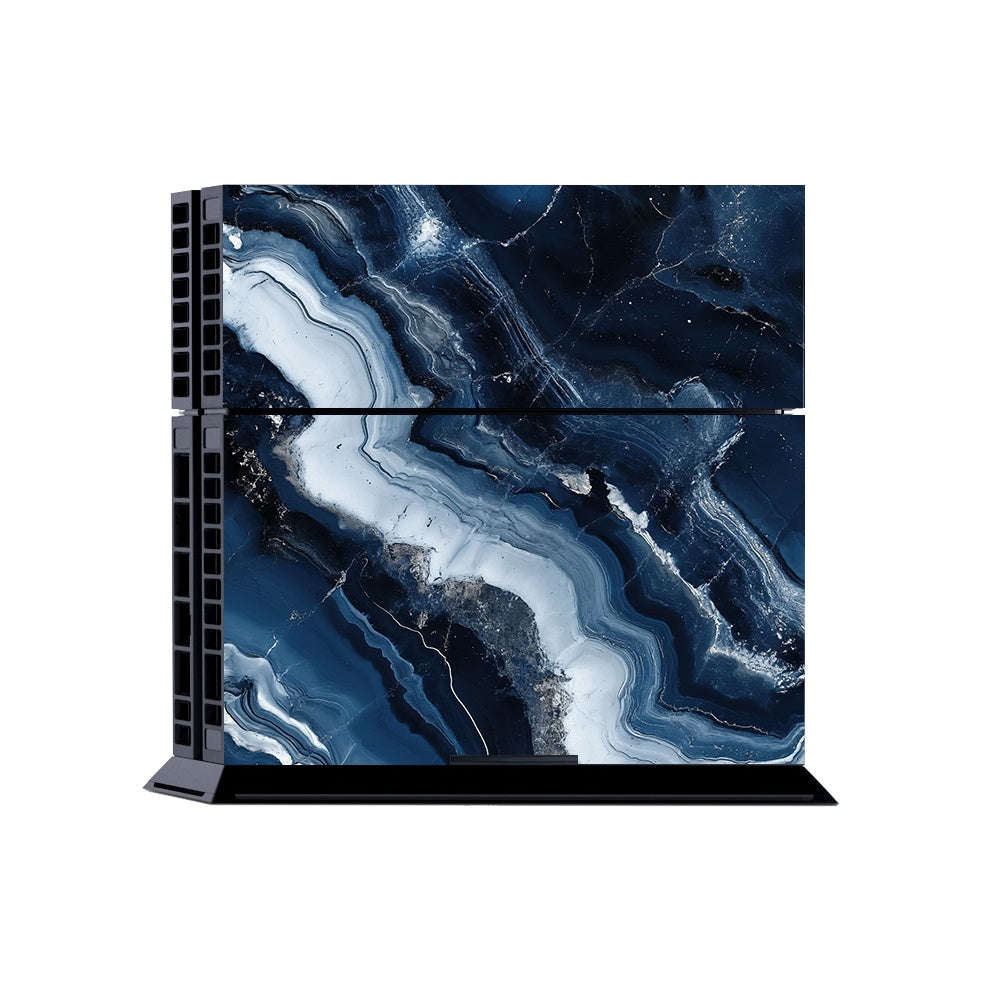 Decal Skin Sticker for PS4: Abstract Marble Blue