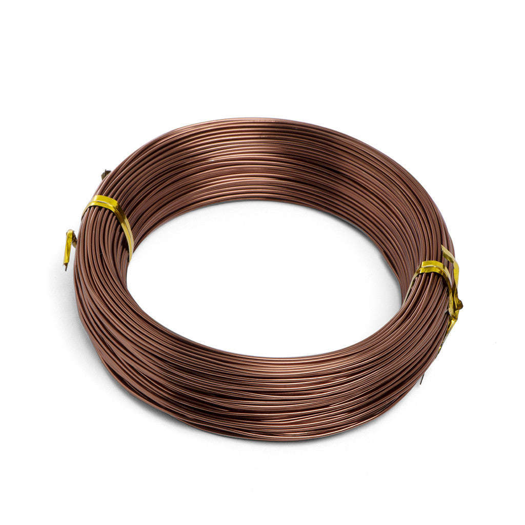 1mm, Anodized aluminium wire - 1mm, 100gm Brown aluminium wire (47.2m)
