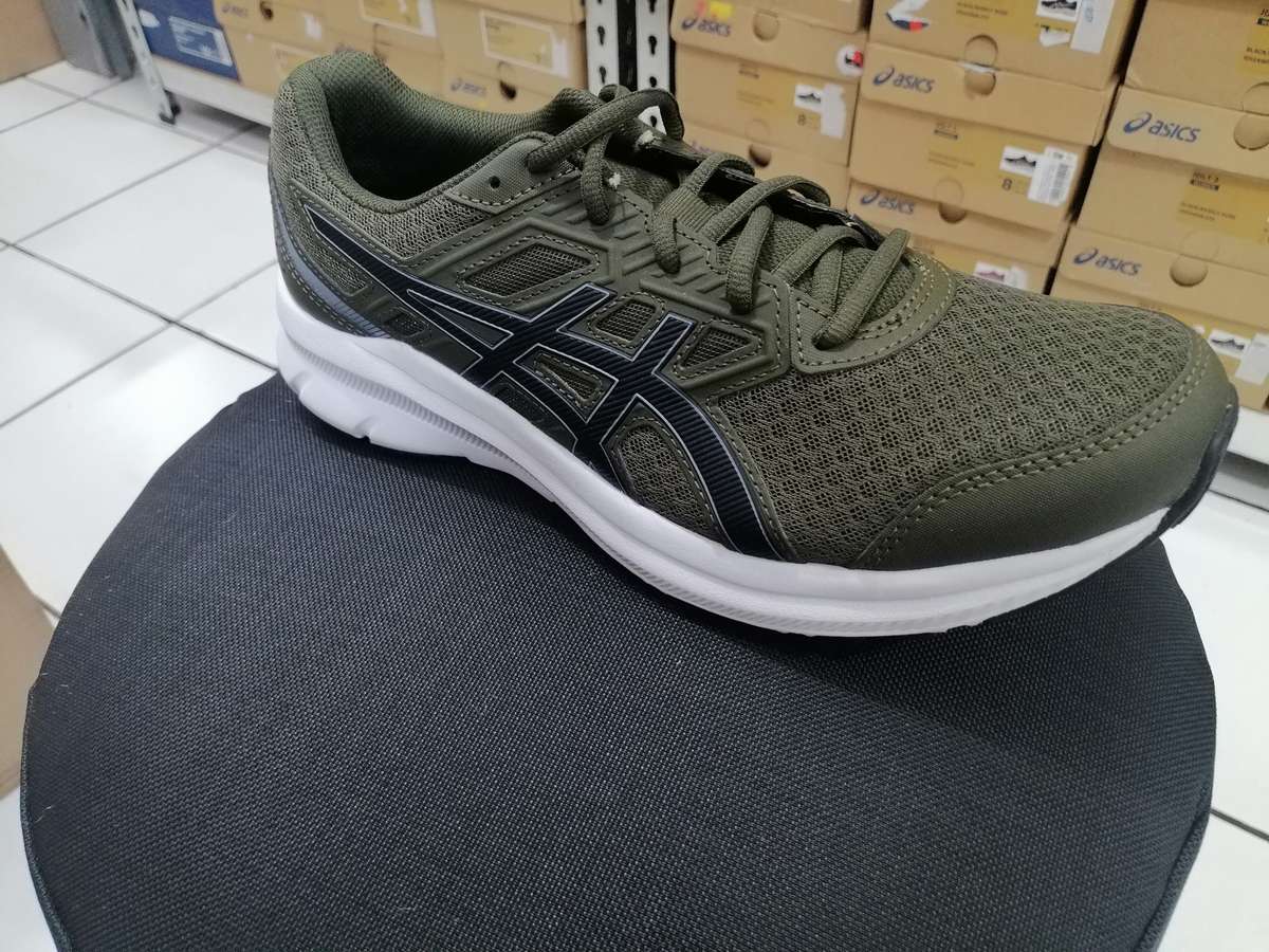 ASICS MENS JOLT 3 OLIVE BEGINNER RUNNING SHOE (OLIVE CANVA)
