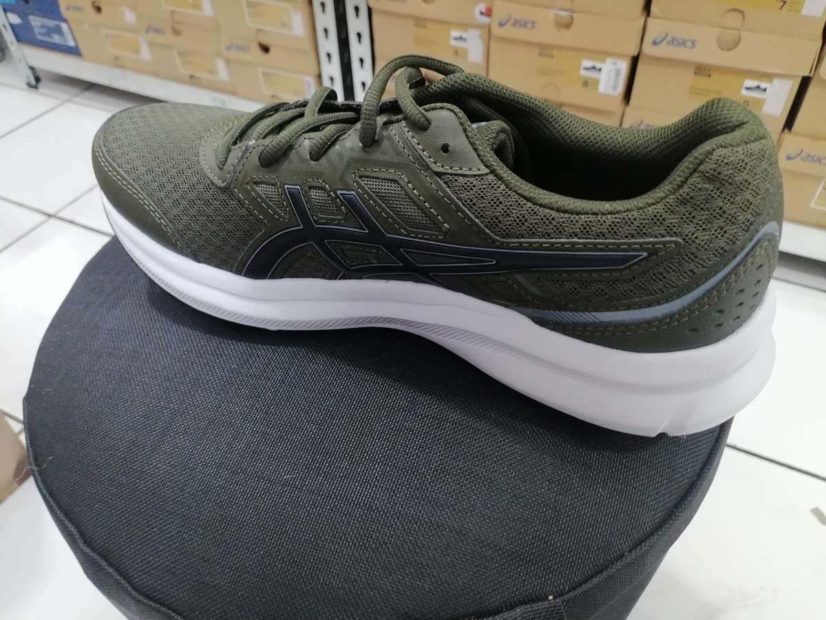 ASICS MENS JOLT 3 OLIVE BEGINNER RUNNING SHOE (OLIVE CANVA)